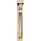 Ekena Millwork Olympic Block Rough Sawn Bracket w/ Offset Brace, Douglas Fir, 4"W x 16"D x 28"H BKT0402X16X28OLY05RDF - alternate 3